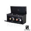 Caja rítmica Paul Design Gentlemen 4+6 negro, cargador cuádruple y vitrina para 10 relojes en total.