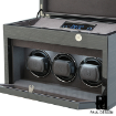 Imagen de Watch Winder Paul Design Gentlemen 3+5 Negro - Caja Rítmica para 3 Relojes y Joyero para 5