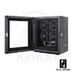 Caja rítmica cuádruple Paul Design Gentlemen 4 negro con líneas 