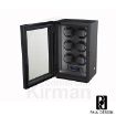 Caja rítmica sextuple Paul Design Gentlemen 6 negro para carga de seis relojes automáticos.