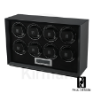 Caja rítmica óctuple Paul Design Petite 8 negro, diseño ultra compacto para ocho relojes automáticos.