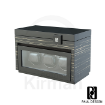 Caja rítmica Paul Design Gentlemen 3+5 negro con líneas horizontales, diseño Black Shadow para 8 relojes.