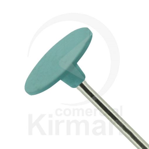 Pulidor montado en forma de disco azul 
