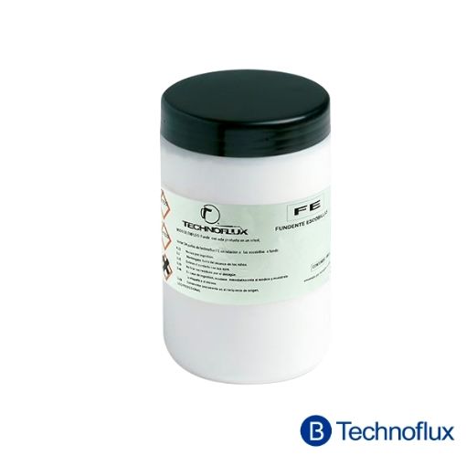 Imagen de Fundente FE Technoflux para ayudar a fundir escobillas Bote de 1 kg