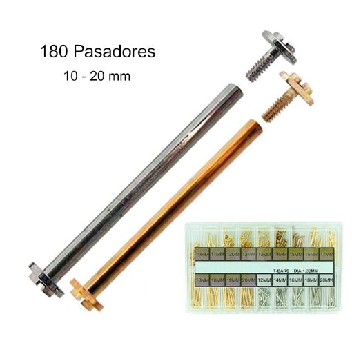 Imagen de Surtido de 180 pasadores roscados Ø 1.30 mm