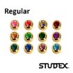 Studex Serie Regular Bola Dorada con Zirconita 