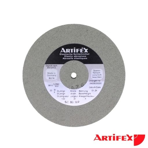 Imagen de Disco de carburo de silicio Artifex SC 80 MP grano grueso - dureza media Ø 100 mm - MSA 21.077