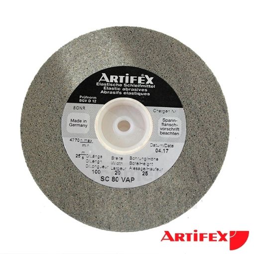 Imagen de Disco de carburo de silicio Artifex SC 80 VAP grano grueso - dureza muy suave Ø 100 mm.