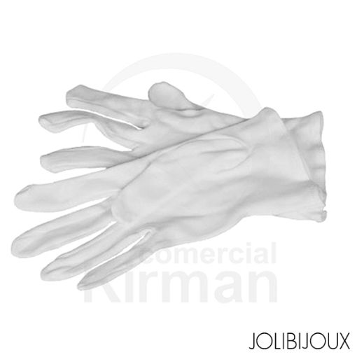 Guantes de algodón Jolibijoux para caballero color blanco 