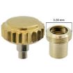 Imagen de CORONA ROSCADA TUBO CHAPADA R90 Ø4.50mm (T Ø3.00mm x 1.90mm)