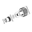 Imagen de CORONA ROSCADA TUBO CHAPADA R90 Ø5.00mm (T Ø3.00mm x 1.90mm)
