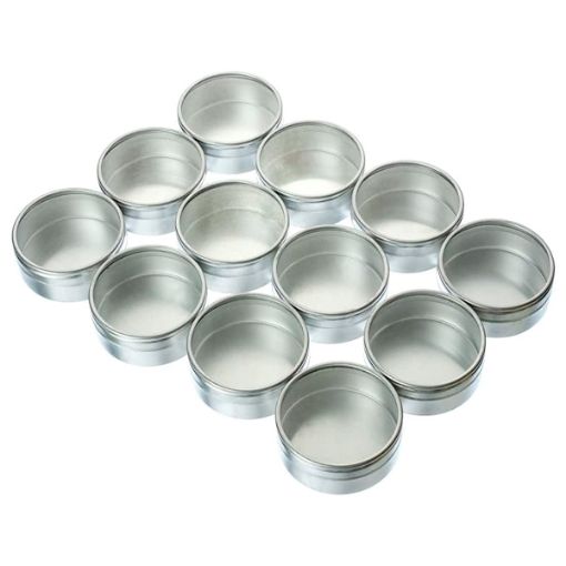  SET 12 CAJAS ALUMINIO 53 x 24 MM.