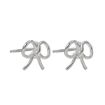 Par de Pendientes Lazo 10x10 mm plata 925