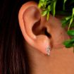 Imagen de Par de Pendientes Lazo 10x10 mm plata 925