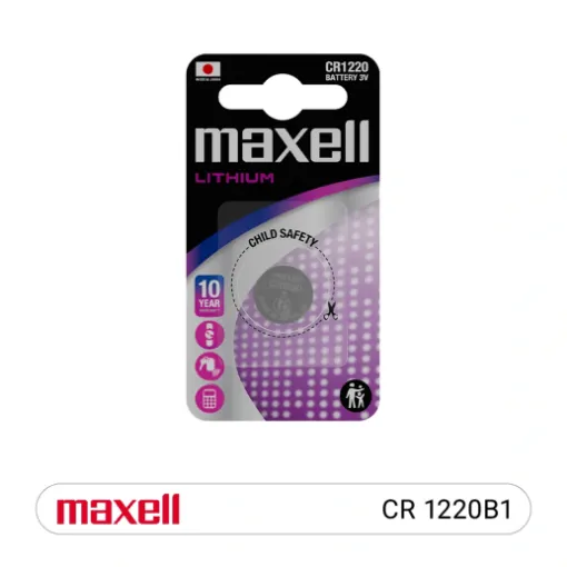 Pila Maxell CR1220 3V Litio