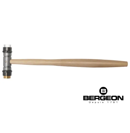 Imagen de Martillo para Relojería de Nylon-Latón y mango de madera Bergeon 30417