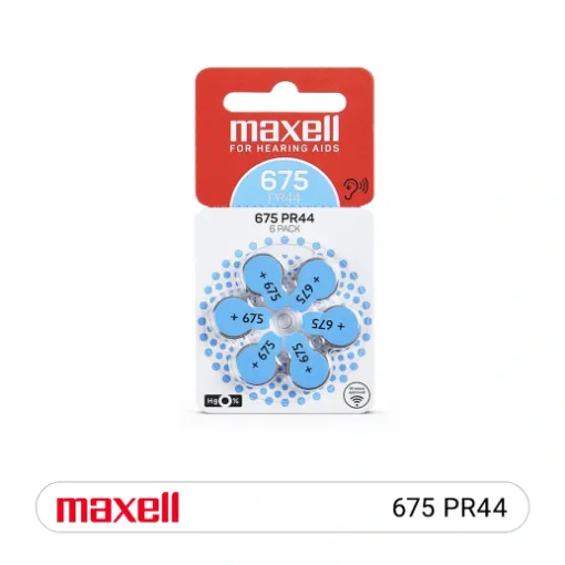 Imagen de Pila para audífono Maxell PR-44 (675H)