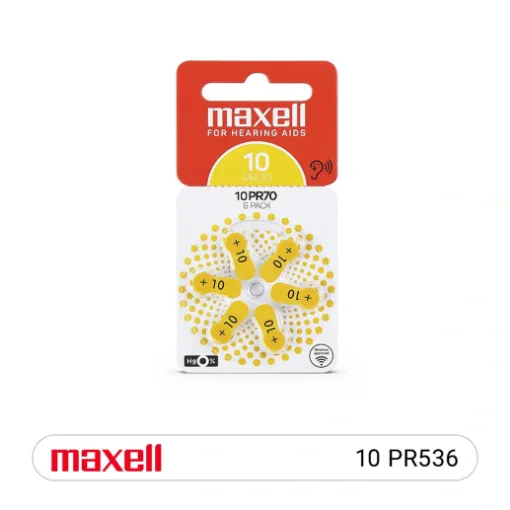 Imagen de Pila para audífono Maxell PR-536 (10)