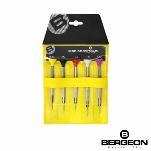 Juego de 5 destornilladores Bergeon 30081