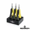 Imagen de Juego 3 alicates Bergeon lisos 130 mm. 3630