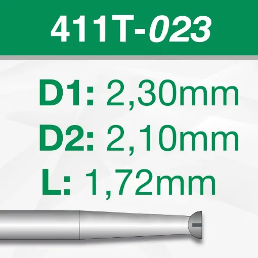 Imagen de Pack 6 fresas huecas Twincut de acero (411T) Ø:2.3mm