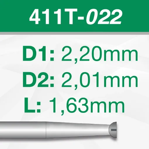 Imagen de Pack 6 fresas huecas Twincut de acero (411T) Ø:2.2mm