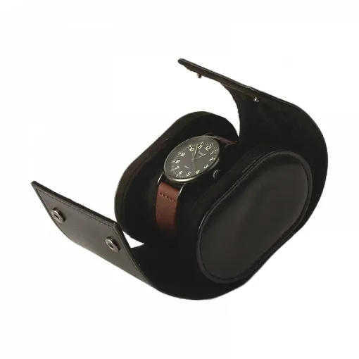 Imagen de Estuche de piel negro para 1 reloj