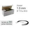 Imagen de Surtido 260 juntas de caucho redondas 1.0 mm grosor