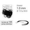 Imagen de Surtido 144 juntas Redondas  1.0 MM Grosor