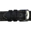 Correa Piel Zamora Negra 22 mm