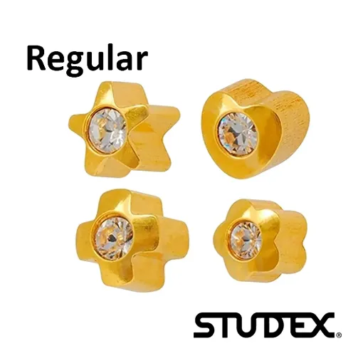 Surtido Formas Doradas con Zirconita Studex Serie Regular