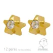 pendientes Studex surtido zirconita