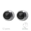 pendientes Studex adultos plateados