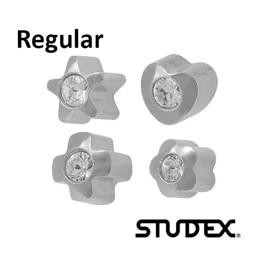 Surtido Formas Plateadas con Zirconita Studex Serie Regular