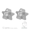 pendientes Studex surtido plateados