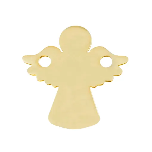 Entrepieza Ángel en plata de ley de 925 chapada en oro