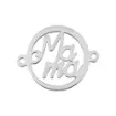 Entrepieza "Mamá" Circular en plata de ley de 925