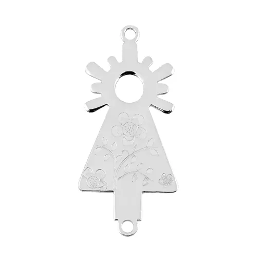 Entrepieza Virgen del Pilar de plata 925