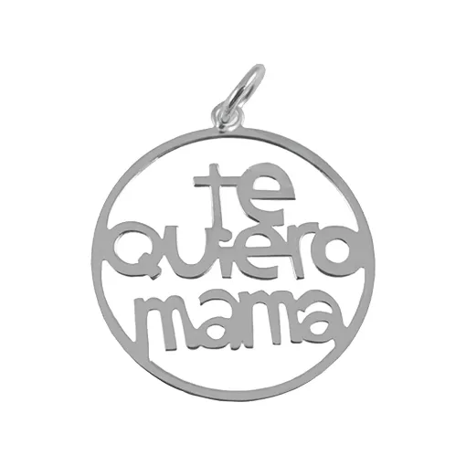 Colgante Te Quiero Mamá Plata de Ley 925 