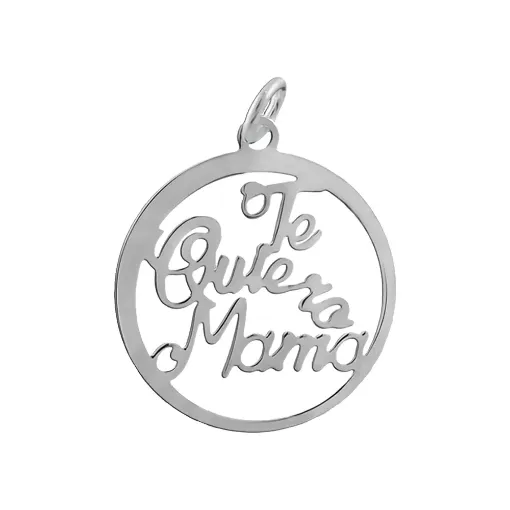 Colgante Te Quiero Mamá Calado Plata 925 