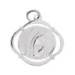 Colgante Virgen Redondo Calada Plata 925