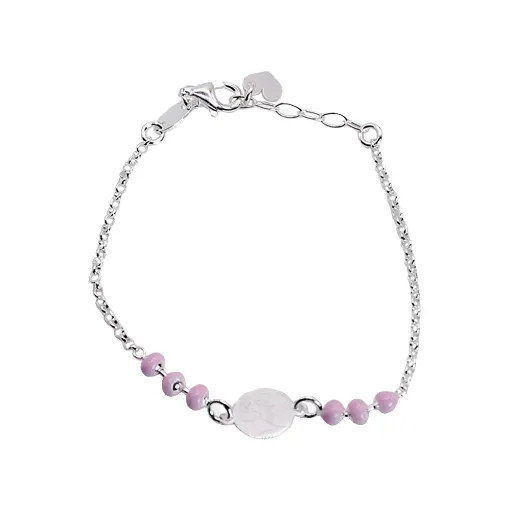 Pulsera Infantil Ángel Pensador Plata 925