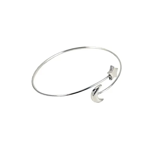 Pulsera Luna y Estrella plata
