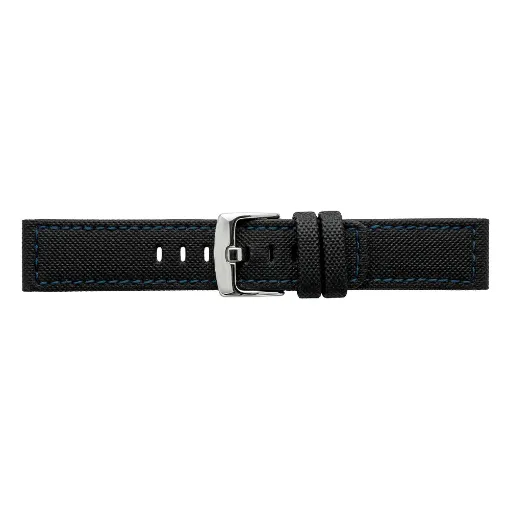 Imagen de Correas Neopreno negra costura azul Valencia
