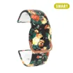 Imagen de Correa Orlando silicona estampada Flores 22 mm