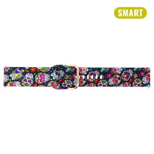 Imagen de Correa Orlando silicona estampada Catrina 20 mm