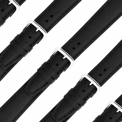 Imagen de Surtido 10 correas polipiel modelo Palencia color negra 20 mm