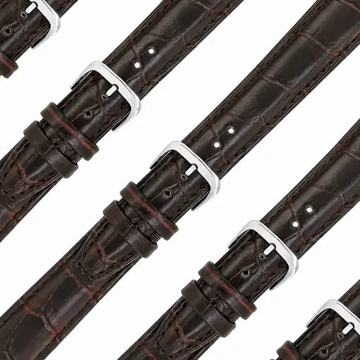 Imagen de Surtido 10 correas polipiel modelo Palencia Coco color marrón 18 mm