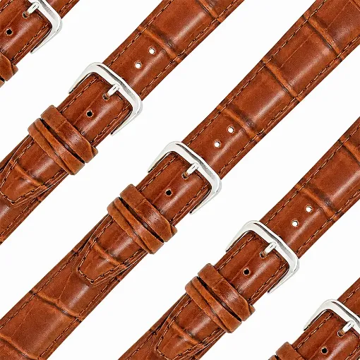 Imagen de Surtido 10 correas polipiel modelo Palencia Coco color marrón claro 18 mm