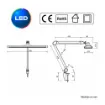 Imagen de Lámpara Sobremesa 360 Leds Plegable (30W)